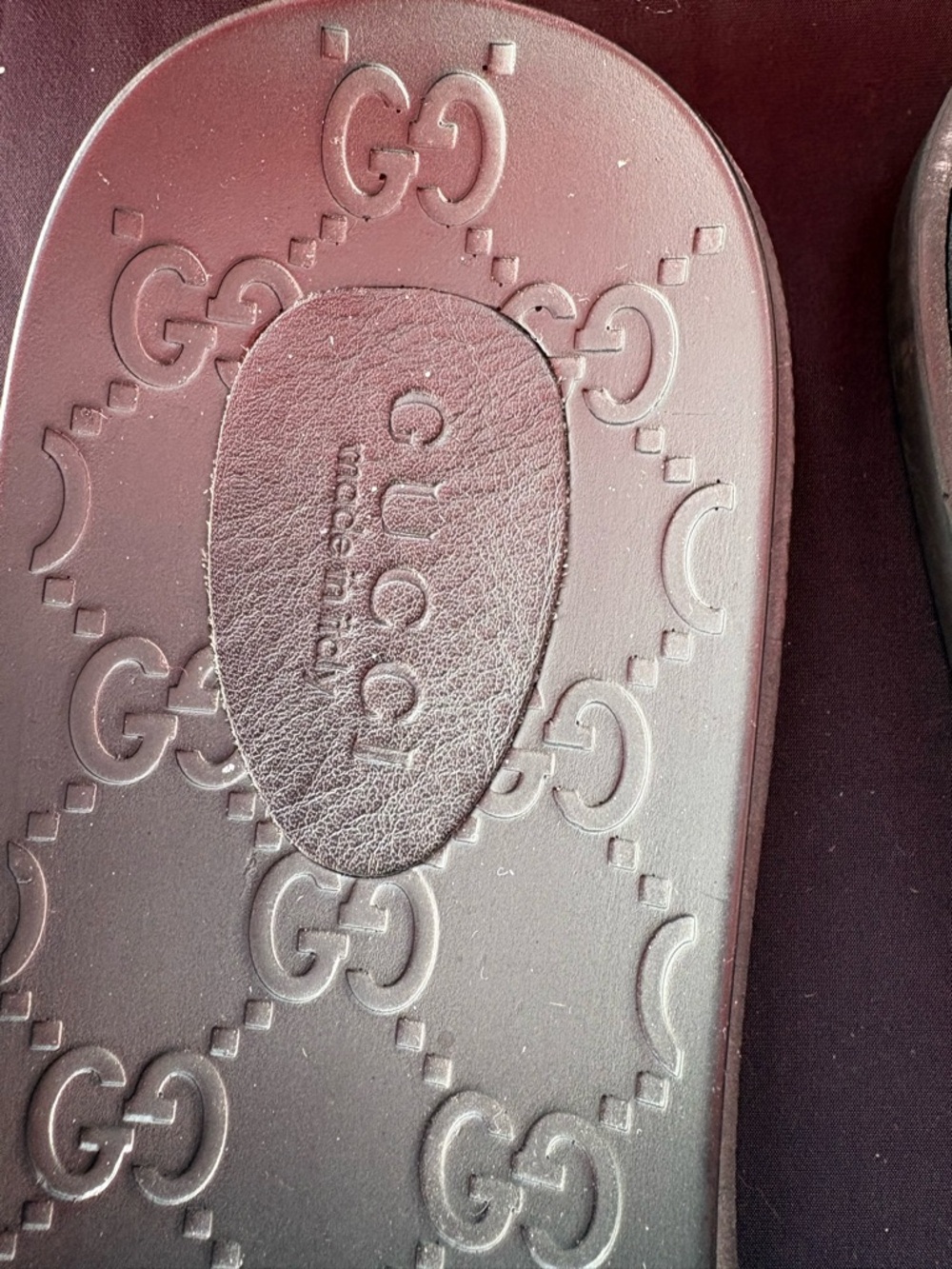 Gucci Brown Monogram Slide Sandals — Men’s Casual Luxury Slides - Picture 2 of 4